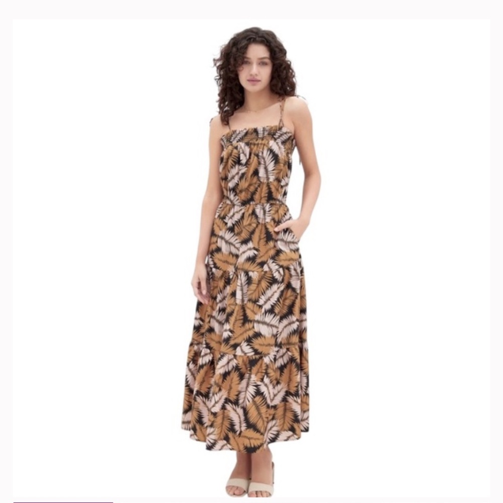 Lost+Wander Nightfall Palm Maxi Dress Size Medium